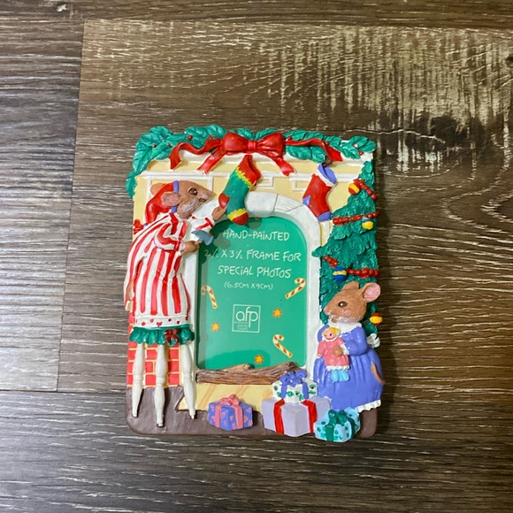 afp | Holiday | Nwt Hand Painted Christmas Frame | Poshmark